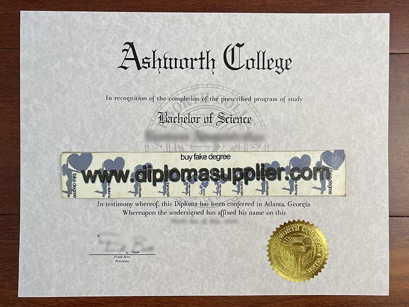 Where to Order Ashworth College Fake