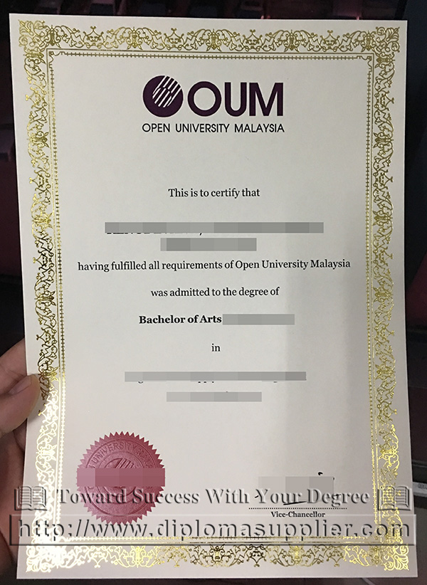 buy OUM fake diploma, Open University Malaysia fake degree Fake