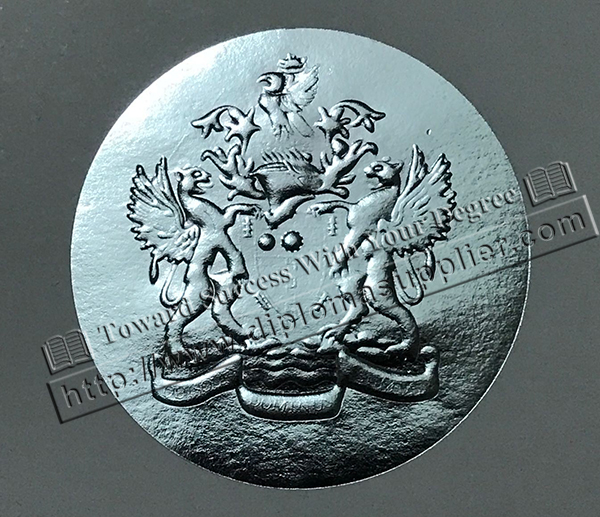 BCIT certificate, BCIT seal, BCIT embossed