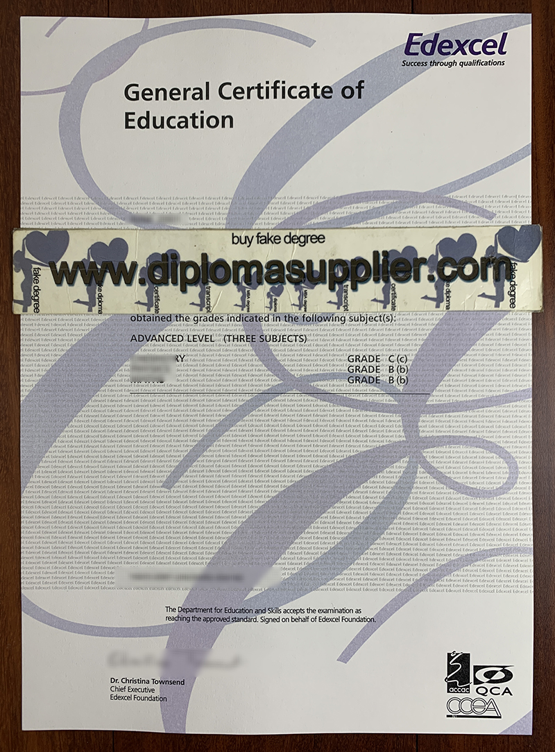 fake Edexcel GCE diploma, Edexcel GCE fake certificate, buy fake degree