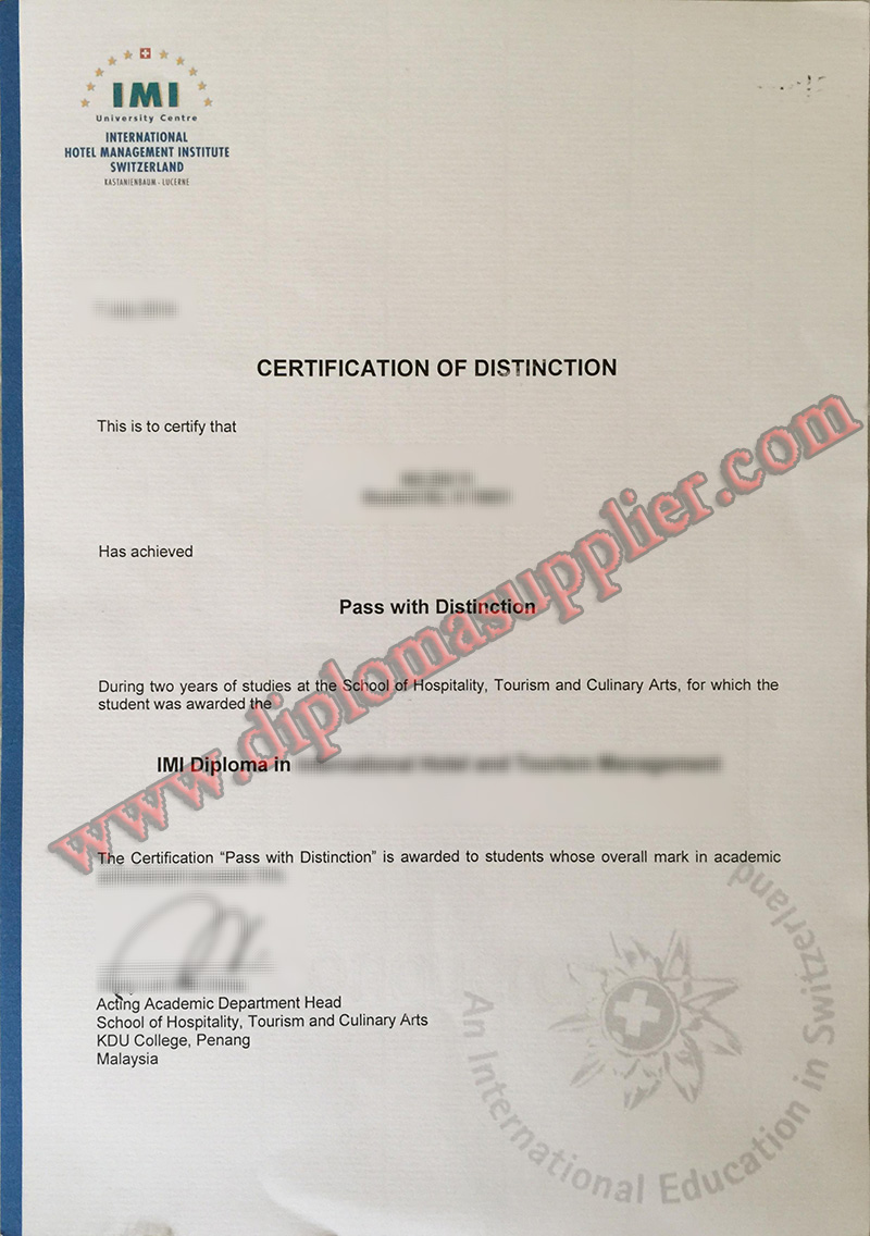 Buy IMI International Management Institute Switzerland (IMI) Fake Diploma