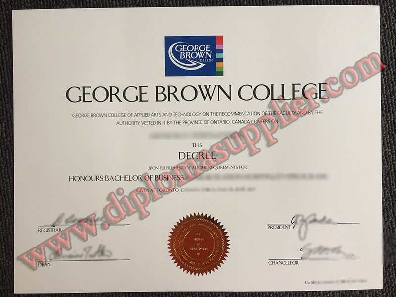 George Brown College fake diploma, George Brown College fake degree, George Brown College fake certificate