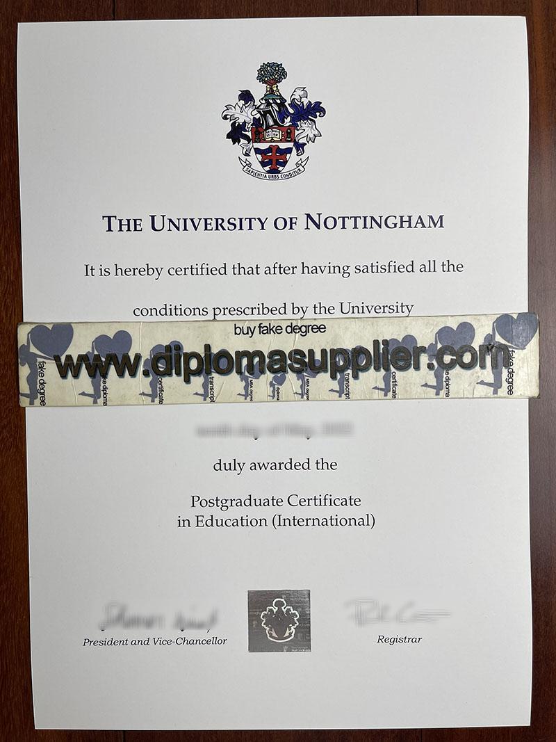 Where to Buy University of Nottingham Fake Degree Online?