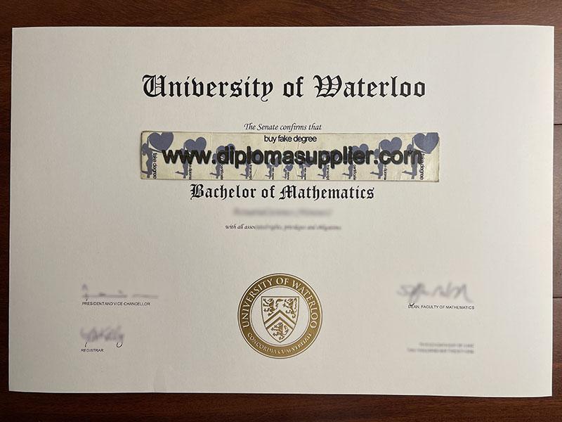 University of Waterloo fake diploma, University of Waterloo fake degree, fake University of Waterloo certificate