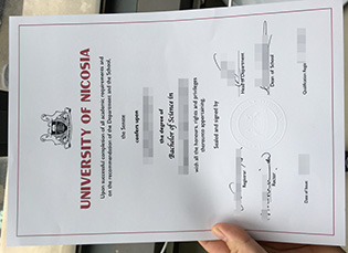 fake University of Nicosia certifica