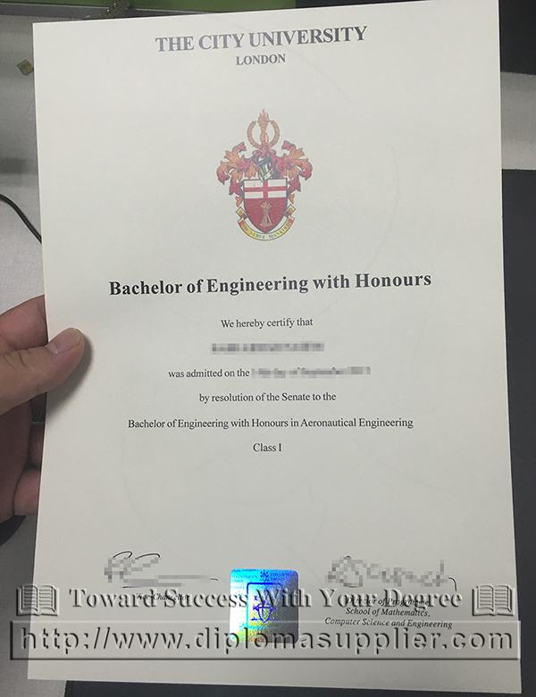 City University London degree, City University London certificate