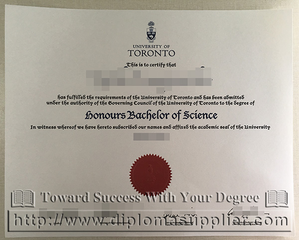 University of Toronto diploma, University of Toronto certificate