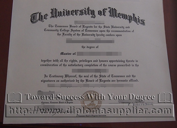 buy fake University of Memphis bachelor degree certificate
