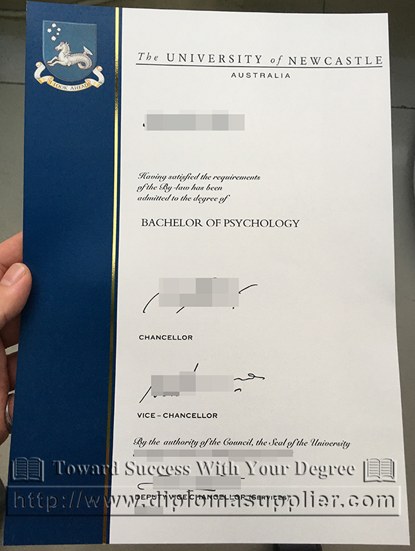 buy The University of Newcastle, Australia fake diploma certificate