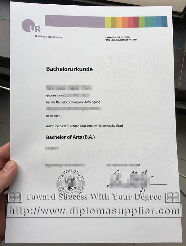 Universität Regensburg fake degree for sale