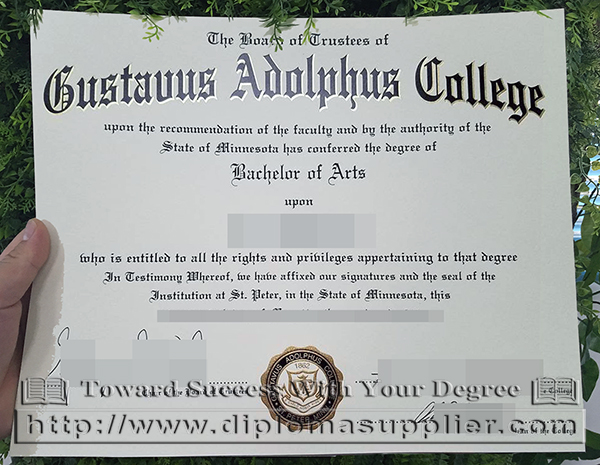 buy Gustavus Adolphus College fake diploma