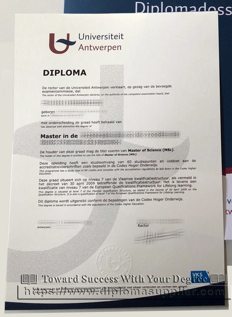 Universiteit Antwerpen Fake Diploma