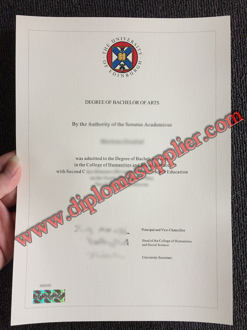 University of Edinburgh fake diploma, fake University of Edinburgh degree, buy fake certificate