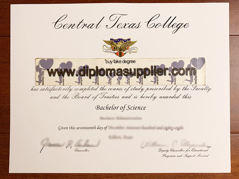 How to Buy Fake Central Texas College Diploma Degree