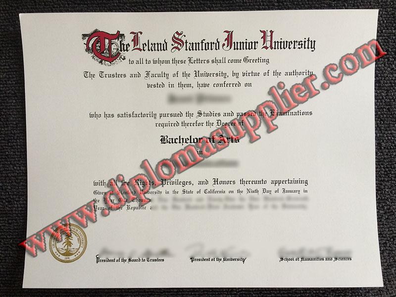 Where to Order Fake Stanford University Diploma Certificate