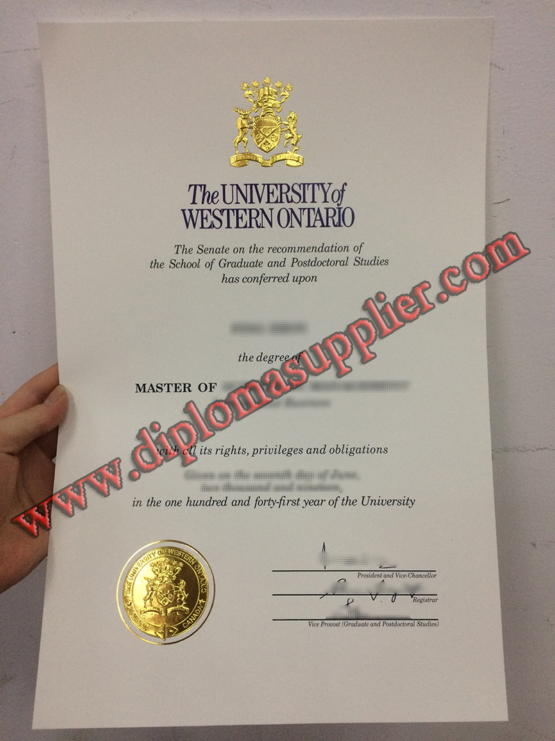 Where to Buy University of Western Ontario Fake Diploma, Fake UWO Degree