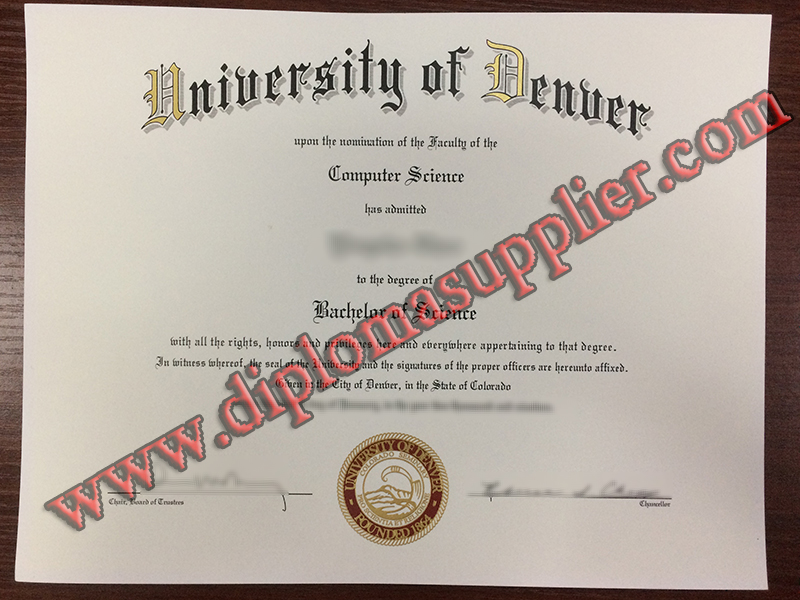 How Long to Get A University of Denver Fake Diploma