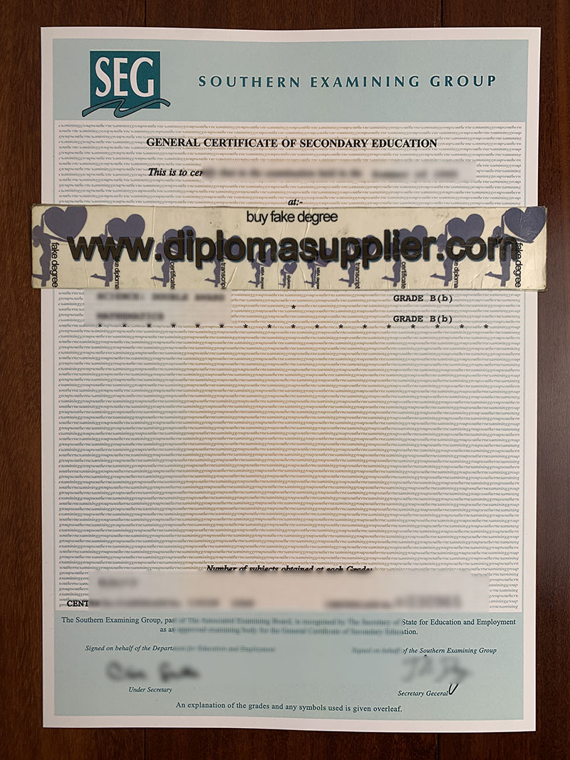 fake GCSE certificate, fake diploma, fake degree, buy fake certificate online