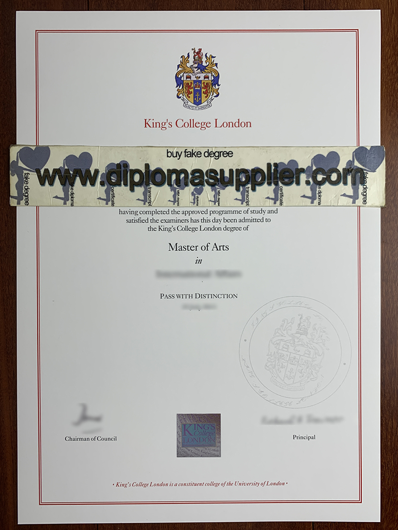 fake King's College London diploma, King's College London fake degree, King's College London fake certificate