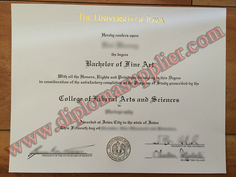 How Much For a University of Iowa Fake Diploma Certificate?