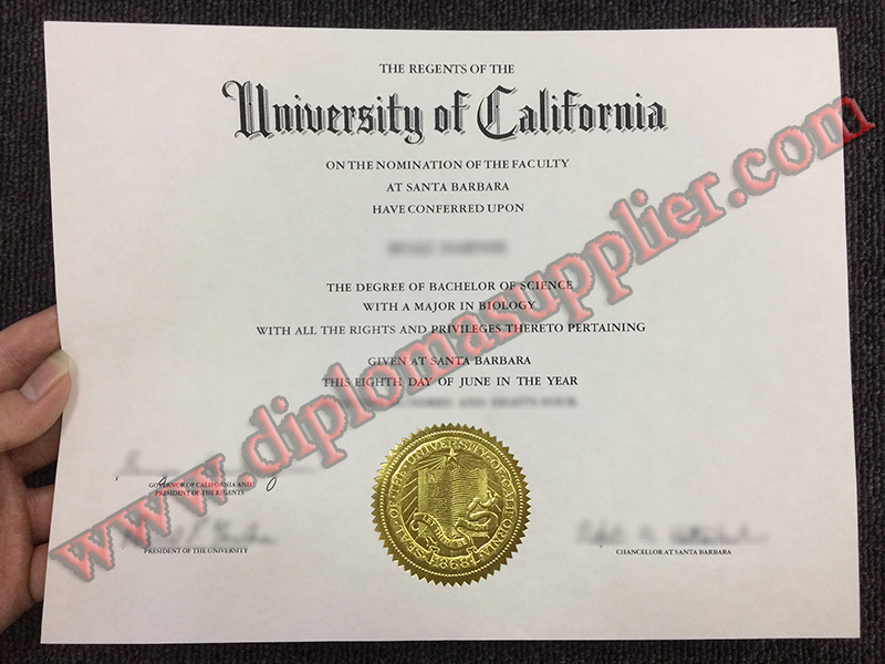 How Much For a UC Santa Barbara Fake Degree Certificate, Fake Diploma