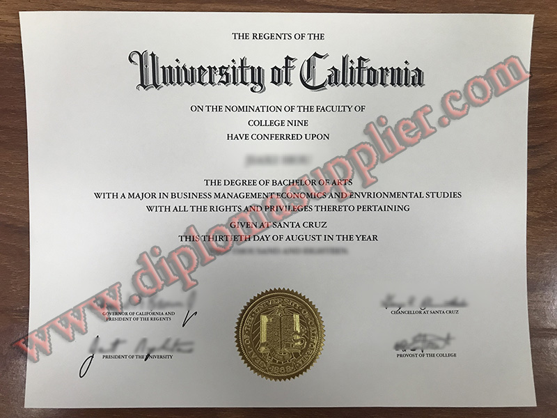 Where to Buy UC Santa Cruz Fake Degree? Fake Diploma For Sale