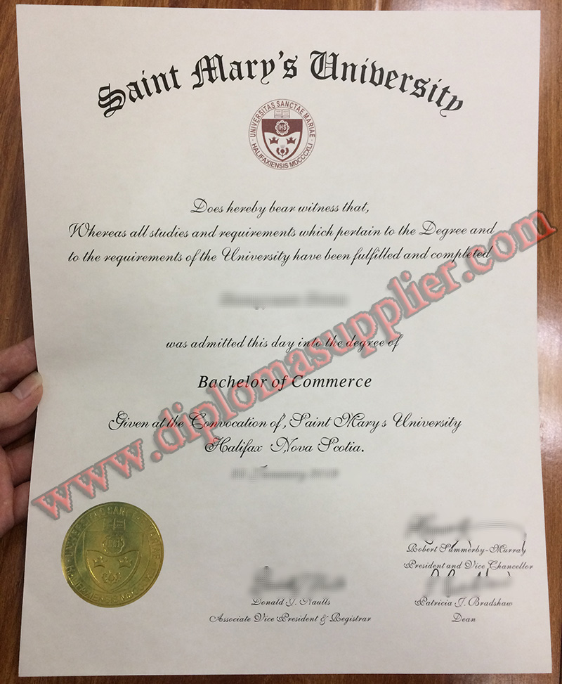 FAKE Saint Mary's University diploma, Saint Mary's University fake degree, Saint Mary's University fake certificate