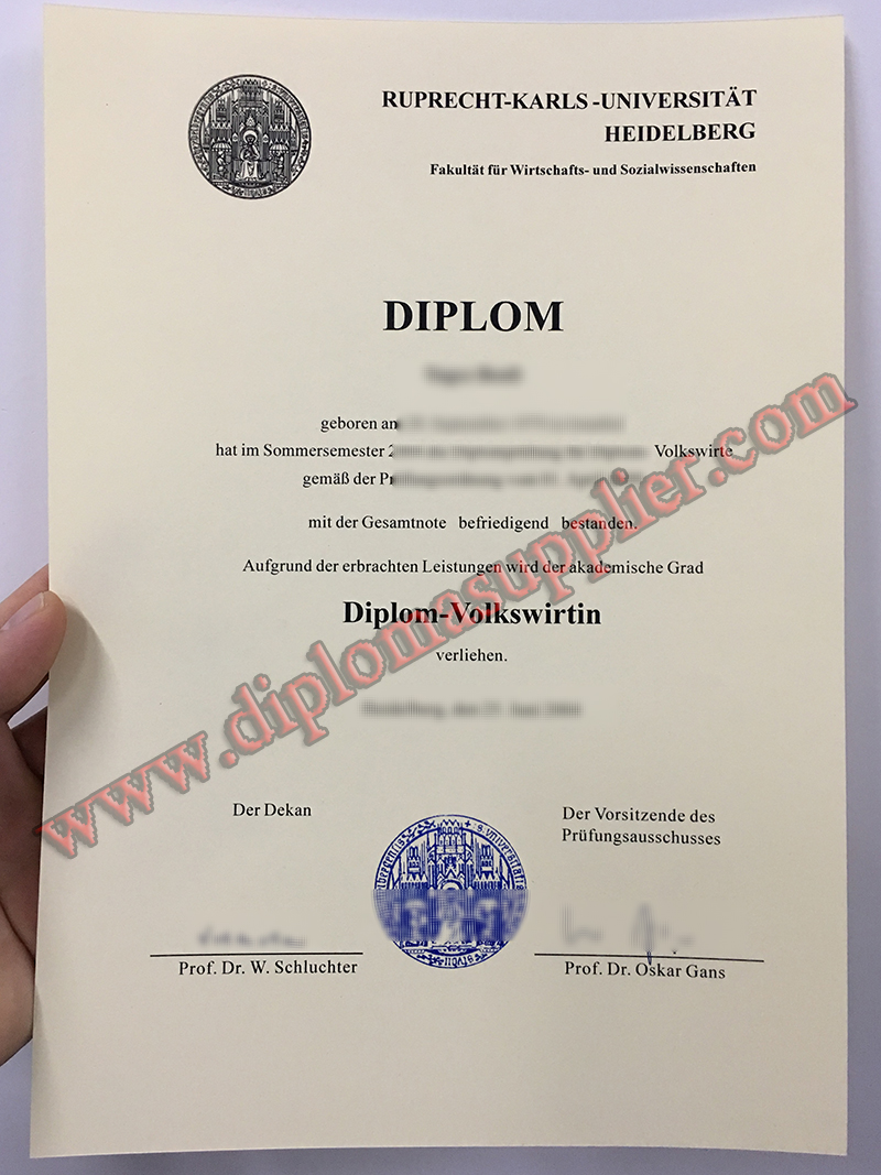 Will You Proud with the Heidelberg University ​Fake Degree Cert?