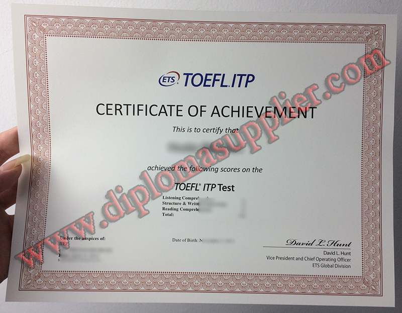 Where Can I to Buy TOEFL ITP Fake Certificate, Fake Diploma