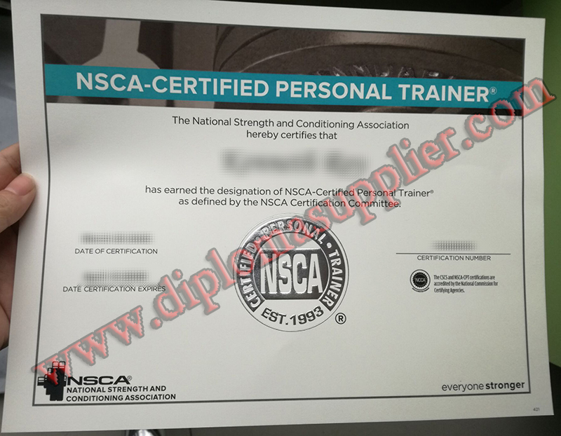 How Fast to Buy NSCA-certified personal trainers Fake Certificate