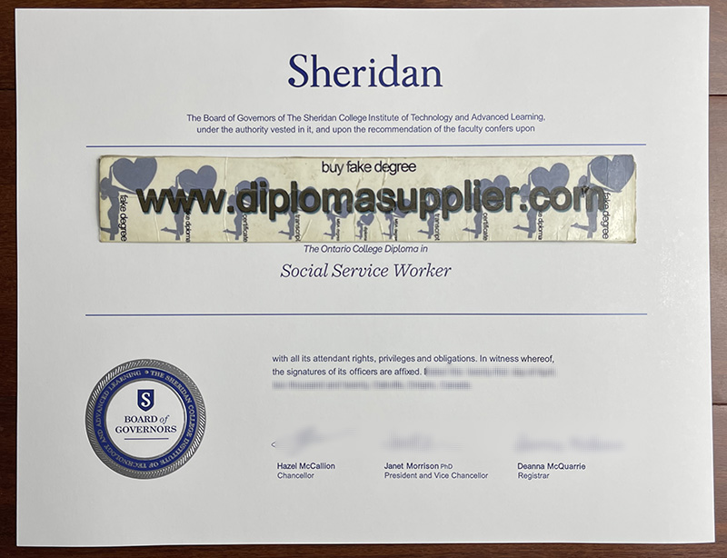 Where Can I to Buy Sheridan College Fake Diploma Certificate?