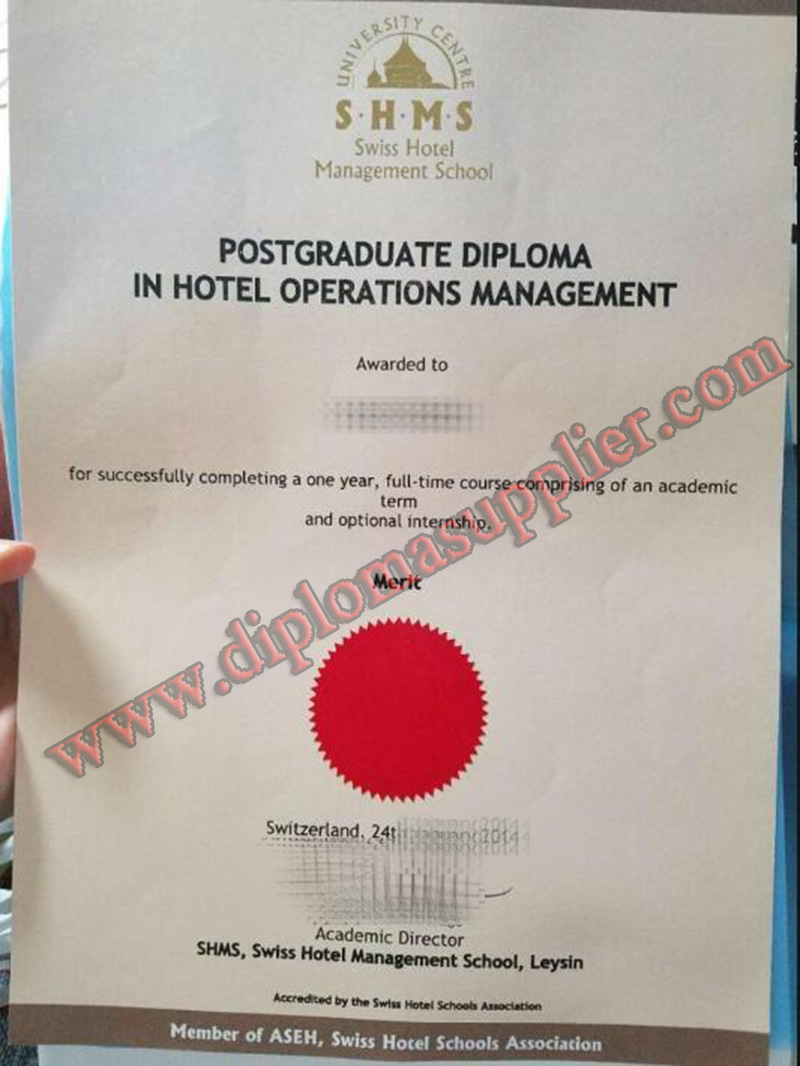fake SHMS Swiss Hotel Management School diploma, SHMS Swiss Hotel Management School fake certificate, buy fake degree