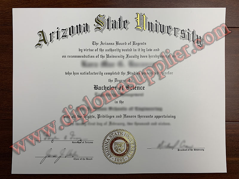 Where to Order Arizona State University (ASU) Fake Diploma Certificate?