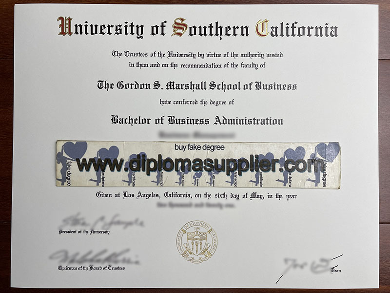 How to Buy University of Southern California Fake Degree Certificate?