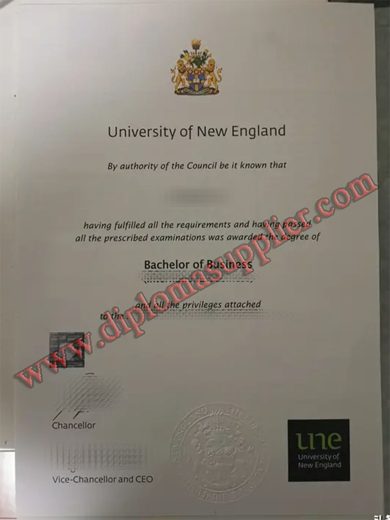How to Order University of New England (UNE) Fake Degree Certificate?