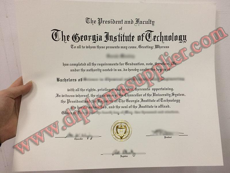 Fake Georgia Institute of Technology Diploma, Buy USA Fake Degree