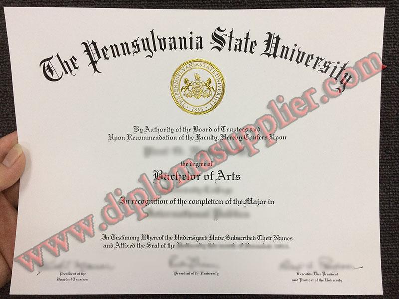 Fake Pennsylvania State University Diploma, Buy PSU Fake Degree