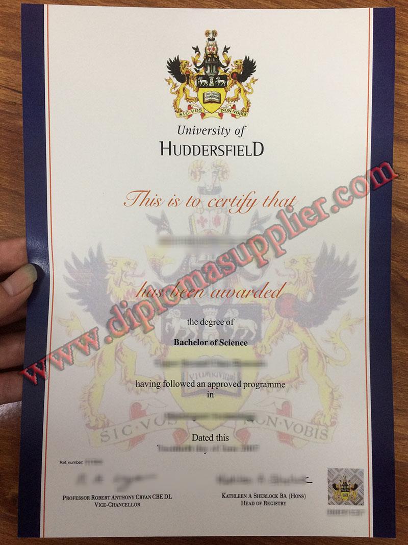 How Much For University of Huddersfield Fake Degree Certificate?