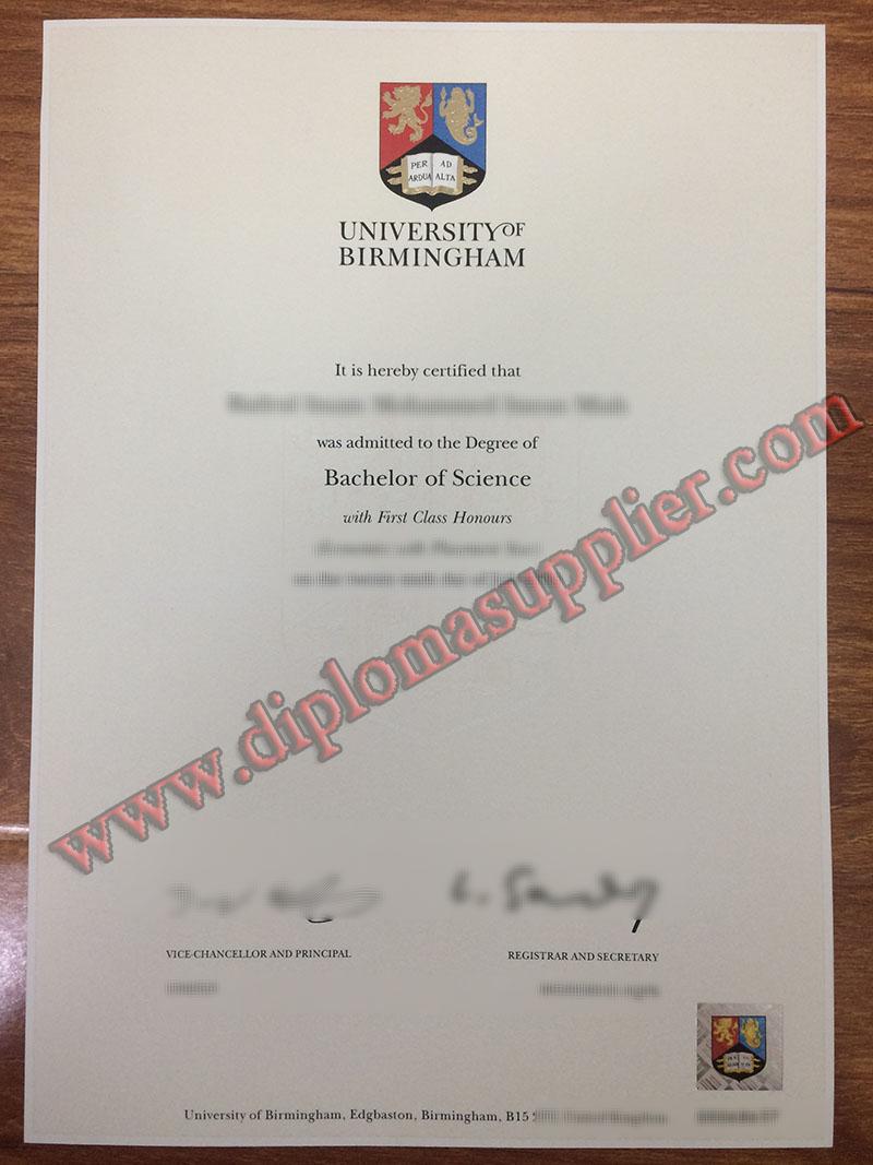 How Easy to Get the University of Birmingham Fake Degree?