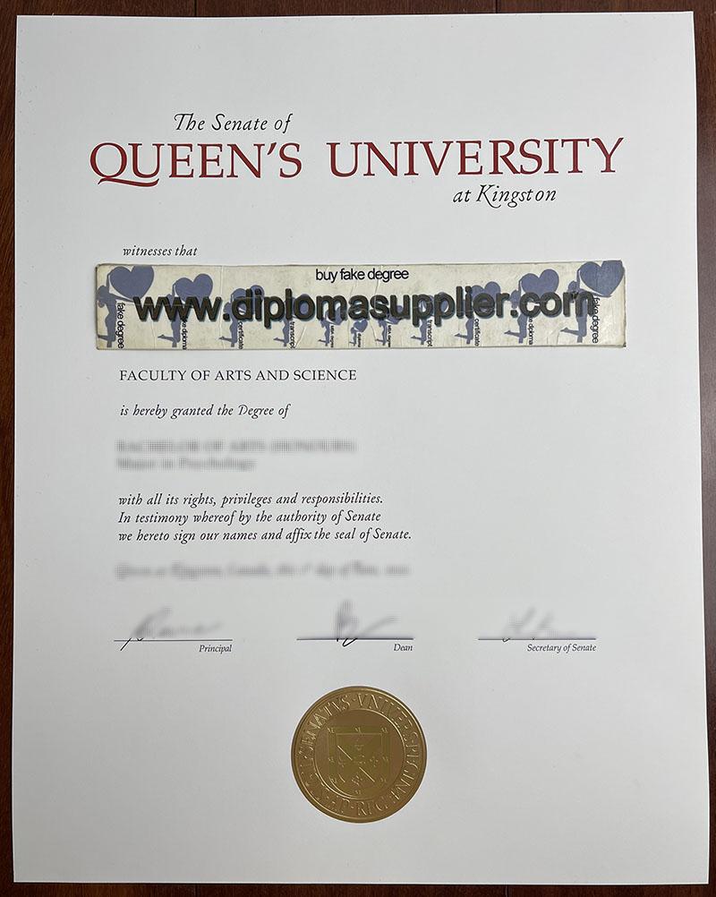 Where Can I to Buy Queen's University Fake Degree Certificate?