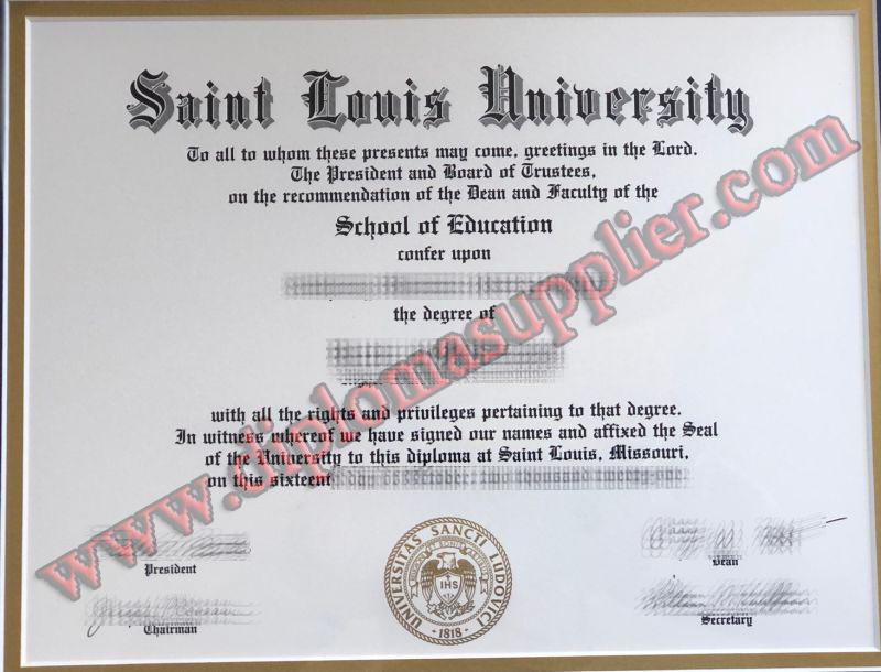 Fake Saint Louis University Diploma, Buy SLU Fake Degree