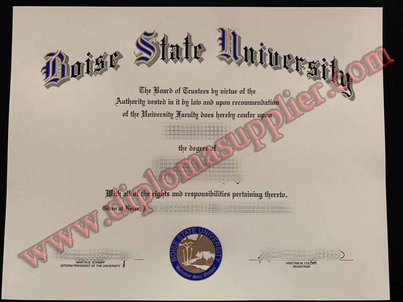 How to Order Boise State University (BSU) Fake Degree Certificate?