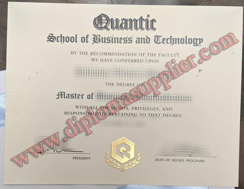 How Fast to Buy Quantic School of Business and Technology Fake Diploma?