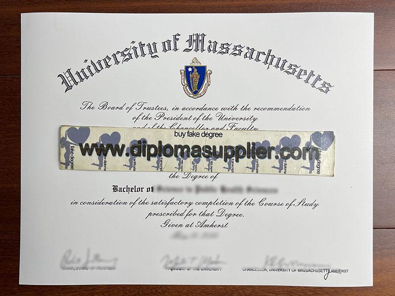 How Long to Buy University of Massachusetts Fake Degree Certificate?