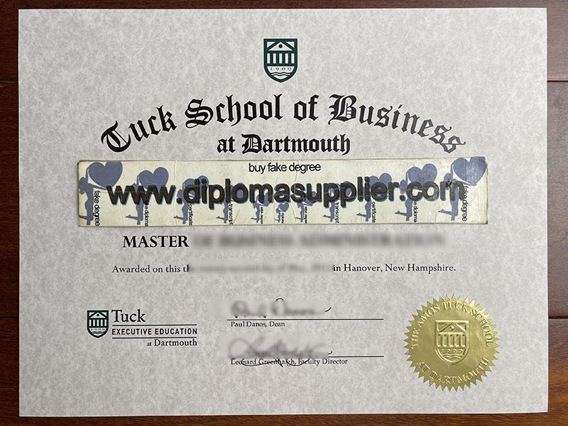 How to Get Tuck School of Business Fake Degree Certificate?