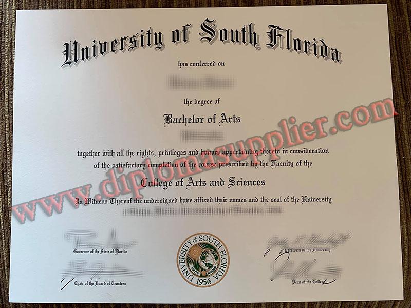How Fast to Buy University of South Florida Fake Degree Certificate?
