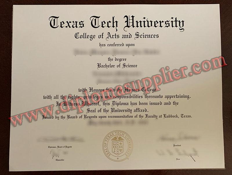 Where to Obtain Texas Tech University Fake Degree Certificate?