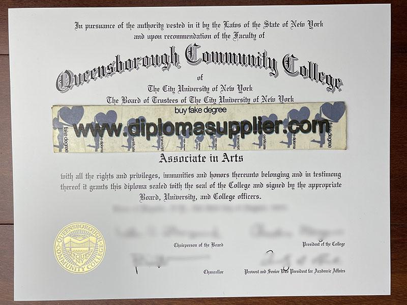 How to Get Queensborough Community College Fake Diploma Certificate?