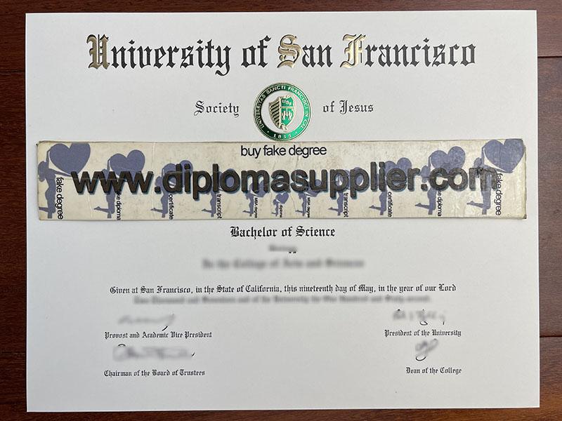 University of San Francisco Fake Diploma For Sale, Buy USF Fake Degree