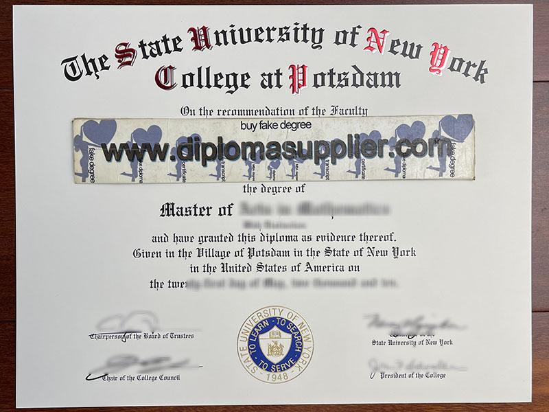 Where to Buy State University of New York at Potsdam Fake Diploma?